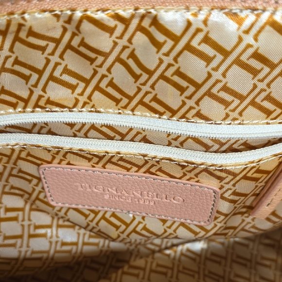 Tignanello Tan Leather Satchel - Picture 4 of 10